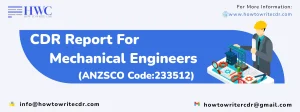 Read more about the article CDR REPORT FOR MECHANICAL ENGINEER (ANZSCO CODE: 233512)