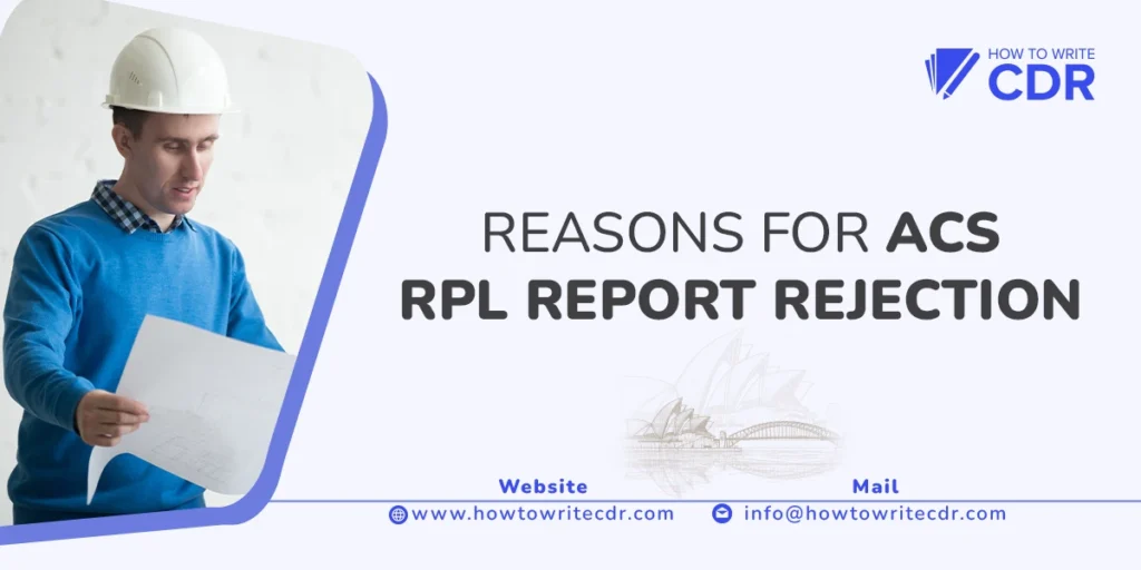 REASONS FOR ACS RPL REPORT REJECTION